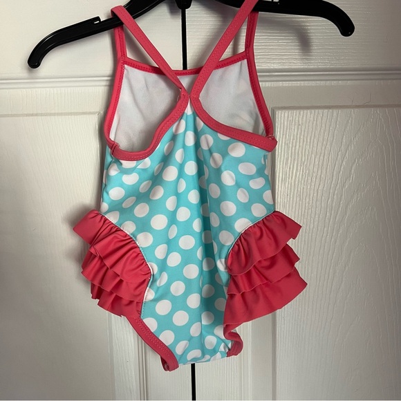 Flamingo Polka Dot Bathing Suit - Picture 3 of 4